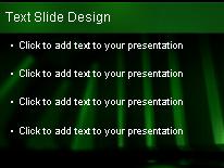 Domino Green PowerPoint Template text slide design